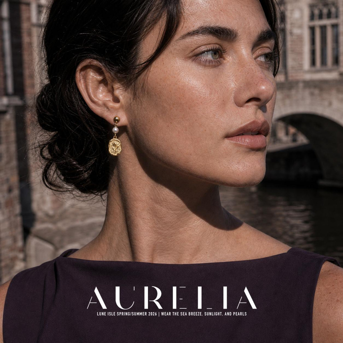 Tulip Freshwater Pearl Stud Earrings — detail image from supplied product materials.