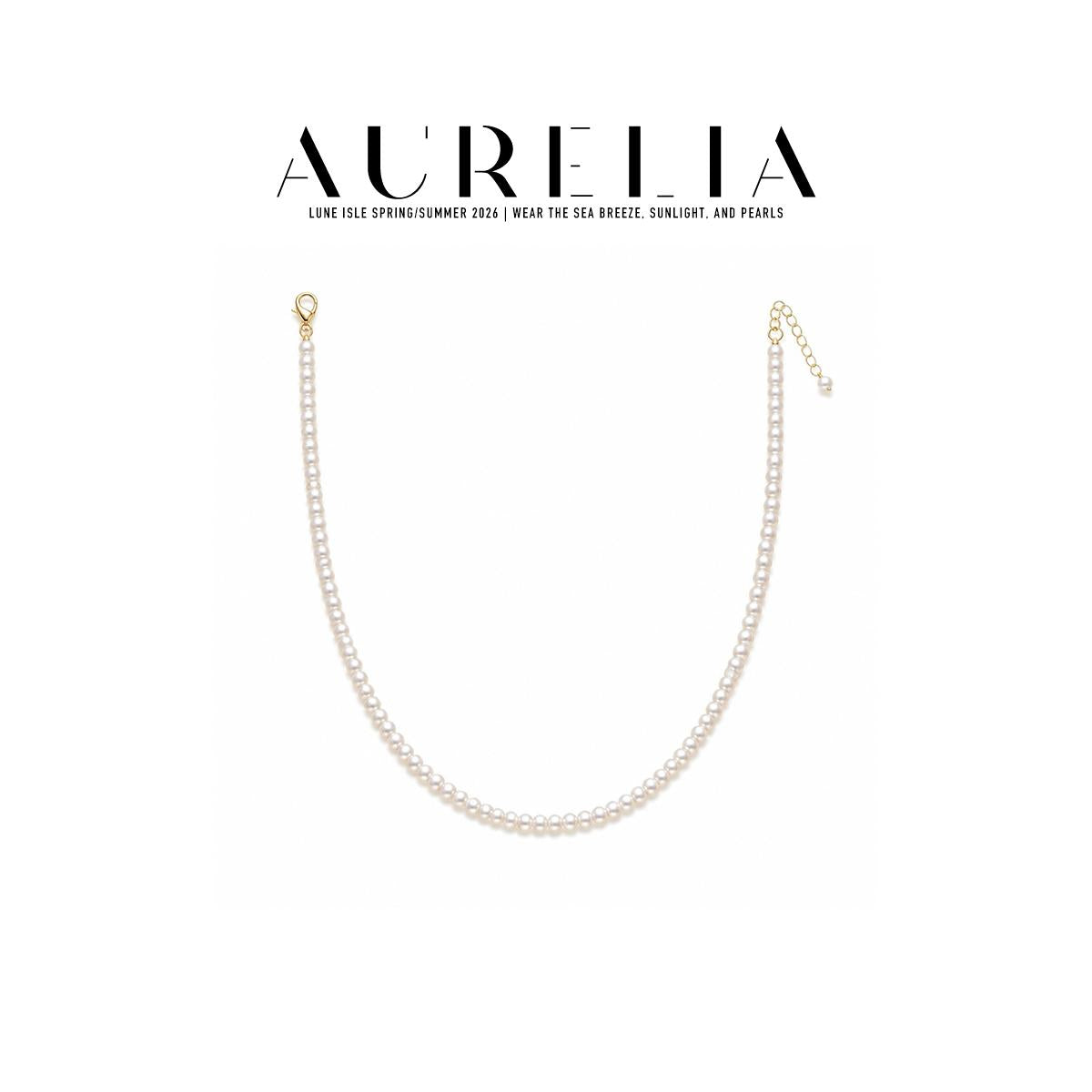 Crystal Pearl Necklace — supplied AURELIA product photograph.