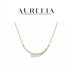 Double Curve Pearl Necklace — supplied AURELIA product photograph.