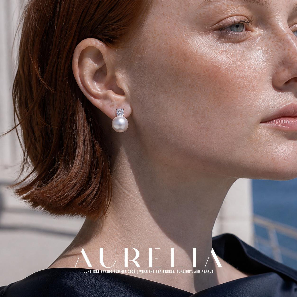 Crystal Pearl Drop Earrings — detail image from supplied product materials.