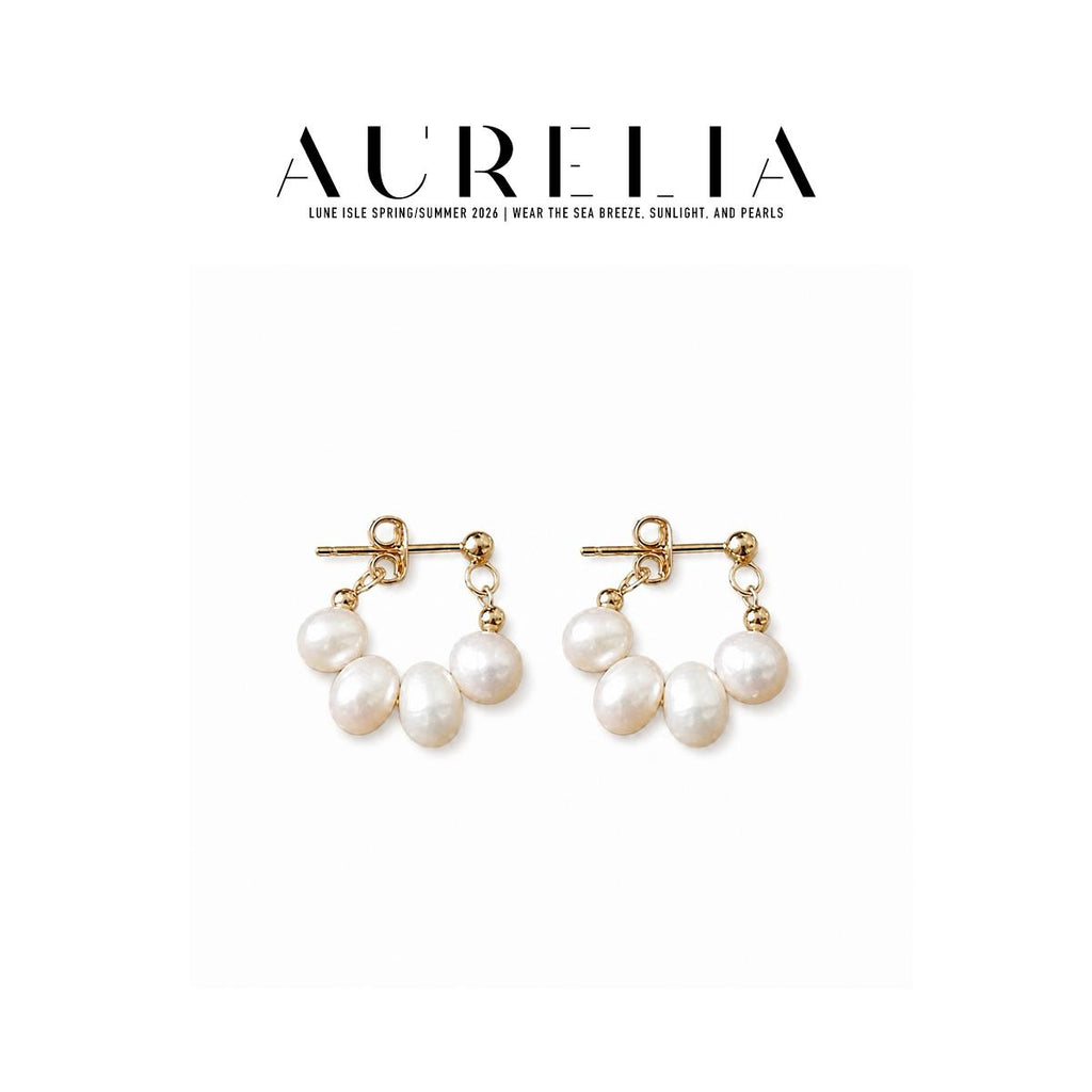 Baroque Freshwater Pearl Hoop Earrings — main image from supplied product materials.