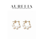 Baroque Freshwater Pearl Hoop Earrings — main image from supplied product materials.