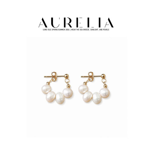 Baroque Freshwater Pearl Hoop Earrings — main image from supplied product materials.