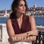 Color-Accent Crystal Pearl Stretch Bracelet — lifestyle image from supplied product materials.